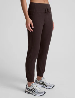 Spacedye Go Pocket Midi Leggings - Dark Chocolate Heather