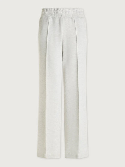 Wide Leg Pants 28 - Ivory Marl | High-waisted