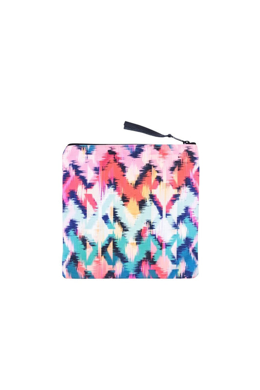 Canvas Bikini Bag - Tropical Ikat Print | Vagabond Goods | Evolve Fit Wear
