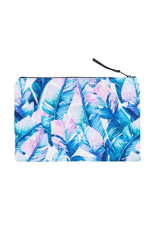 Canvas Workout Pouch - Bali Palm Print | Vagabond Goods | Evolve Fit Wear