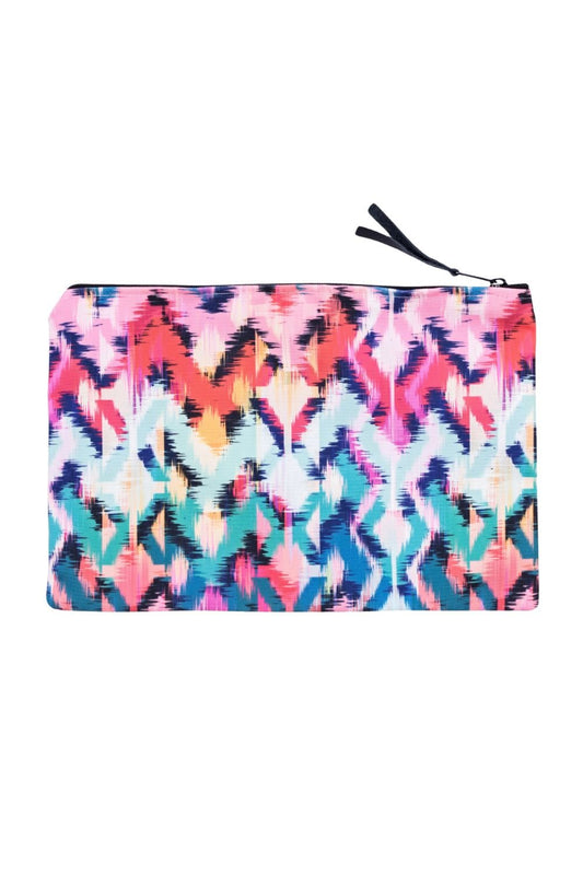 Canvas Workout Pouch - Tropical Ikat Print | Vagabond Goods | Evolve Fit Wear