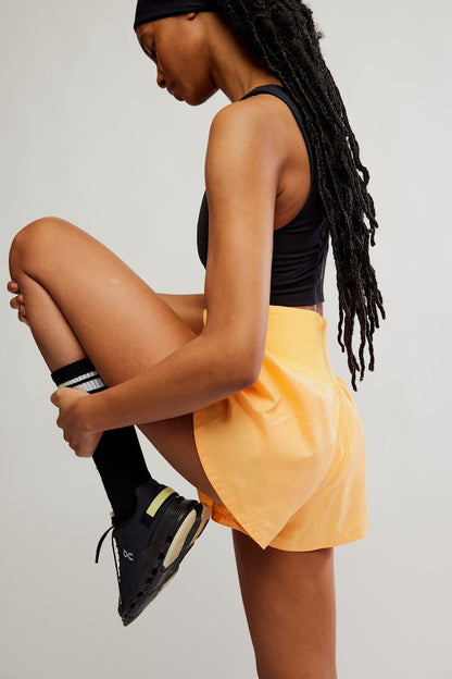 Carpe Diem High Waisted Shorts - Neon Clementine | Free People Movement | Evolve Fit Wear