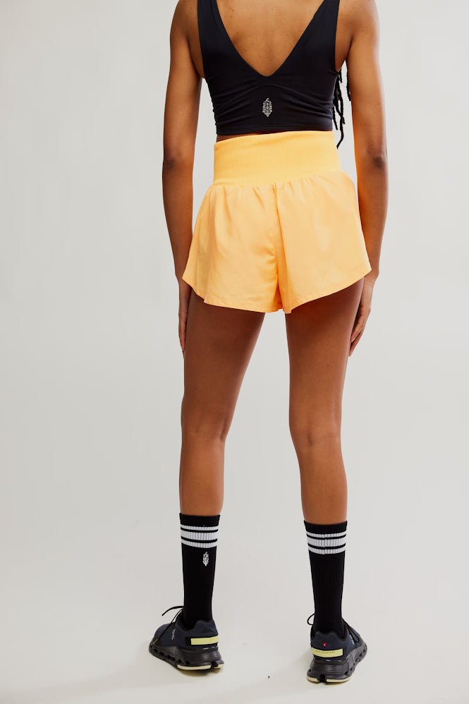 Carpe Diem High Waisted Shorts - Neon Clementine | Free People Movement | Evolve Fit Wear