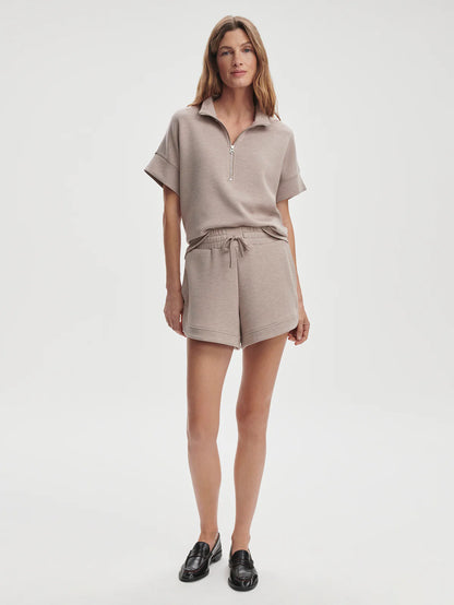 Ollie High Rise Shorts for Activewear  - Taupe Marl