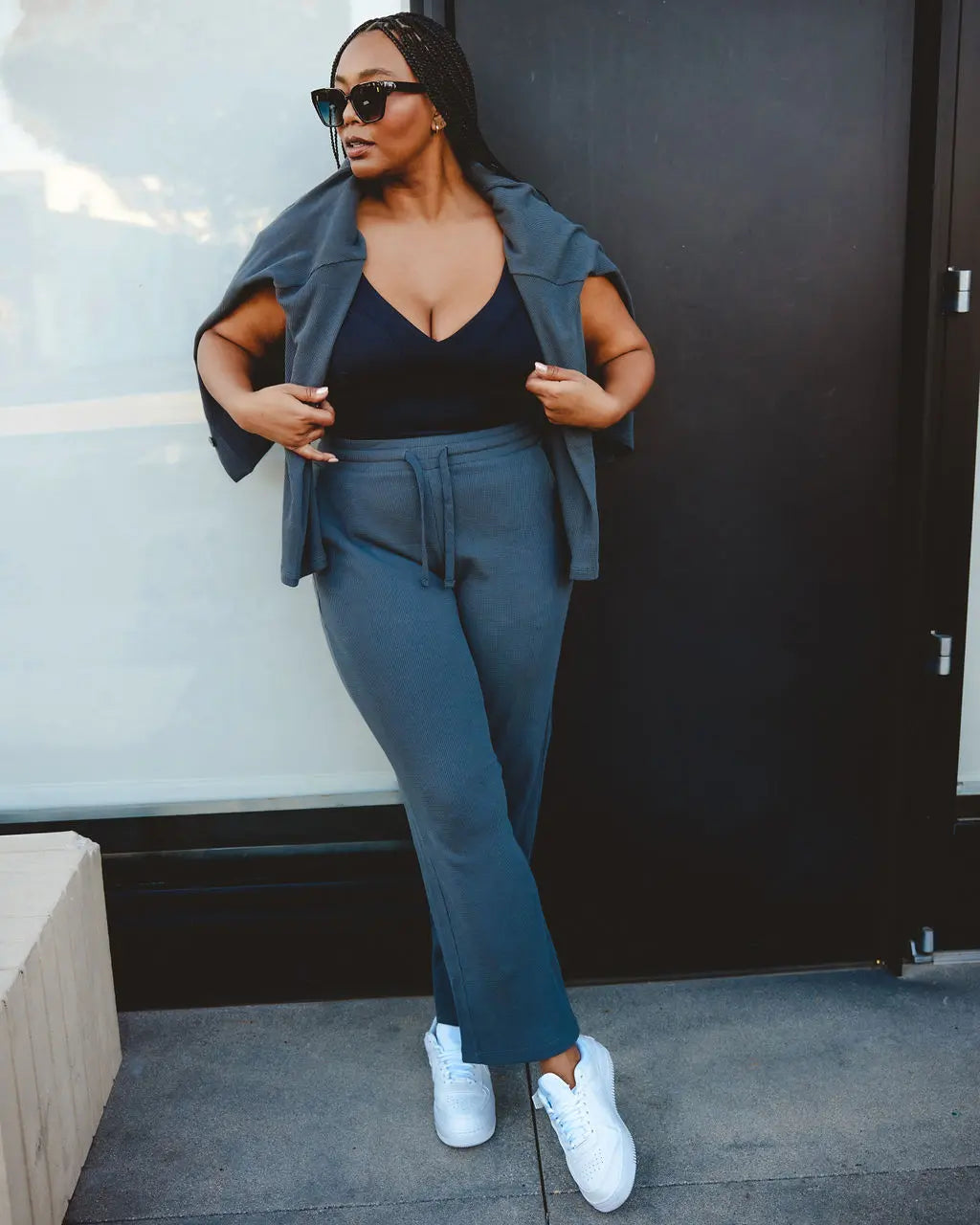 Drawstring Pants - Charcoal | Straight Leg Fit