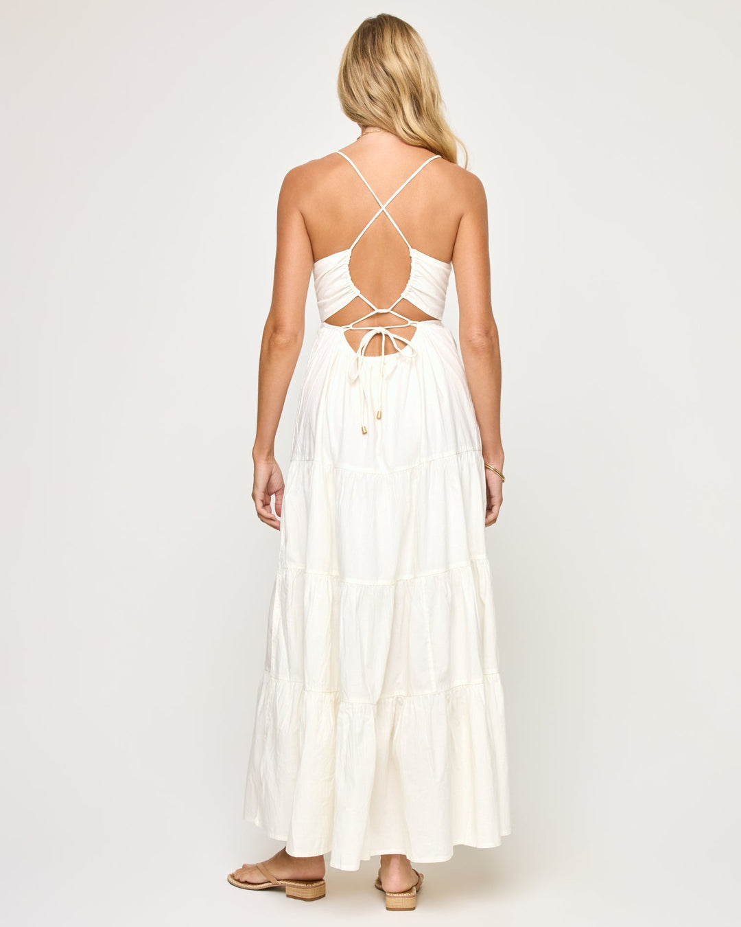 L*Space Laina Dress - Cream - FINAL SALE (Limited Stock) Back view