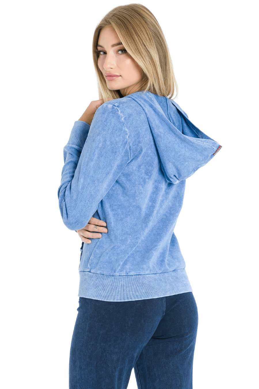 Everyday Full Zip Hoodie - Mineral Light Blue | Hard Tail Forever | Evolve Fit Wear