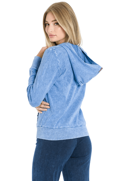 Everyday Full Zip Hoodie - Mineral Light Blue | Hard Tail Forever | Evolve Fit Wear