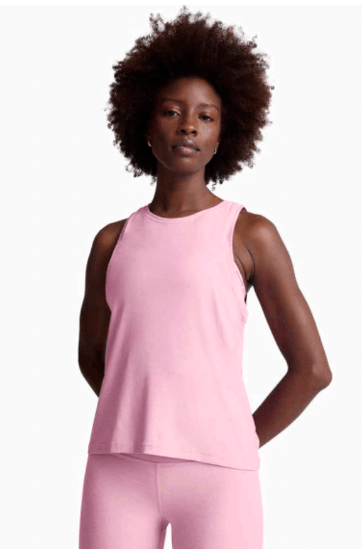 Featherweight Rebalance Tank Top - Frosty Pink Heather | Beyond Yoga | Evolve Fit Wear