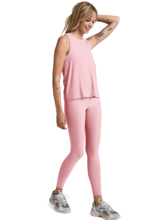Featherweight Rebalance Tank Top - Frosty Pink Heather | Beyond Yoga | Evolve Fit Wear