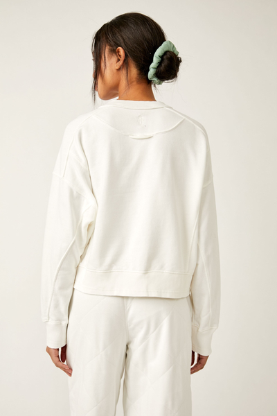 Free People Intercept Pullover - White