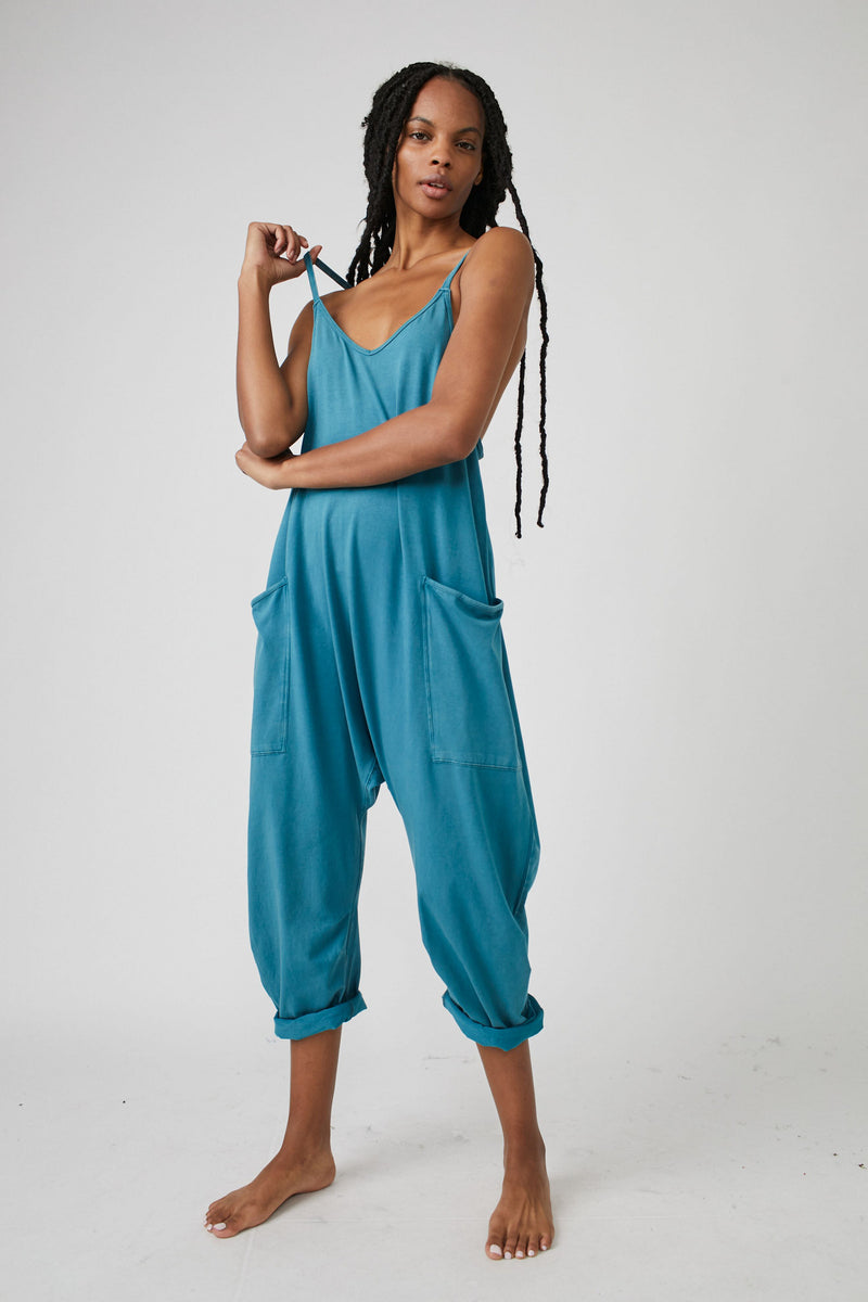 Free People Hot Shot Onesie - Hydro