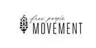 Free People Movement logo with black text and leaf design on a white background