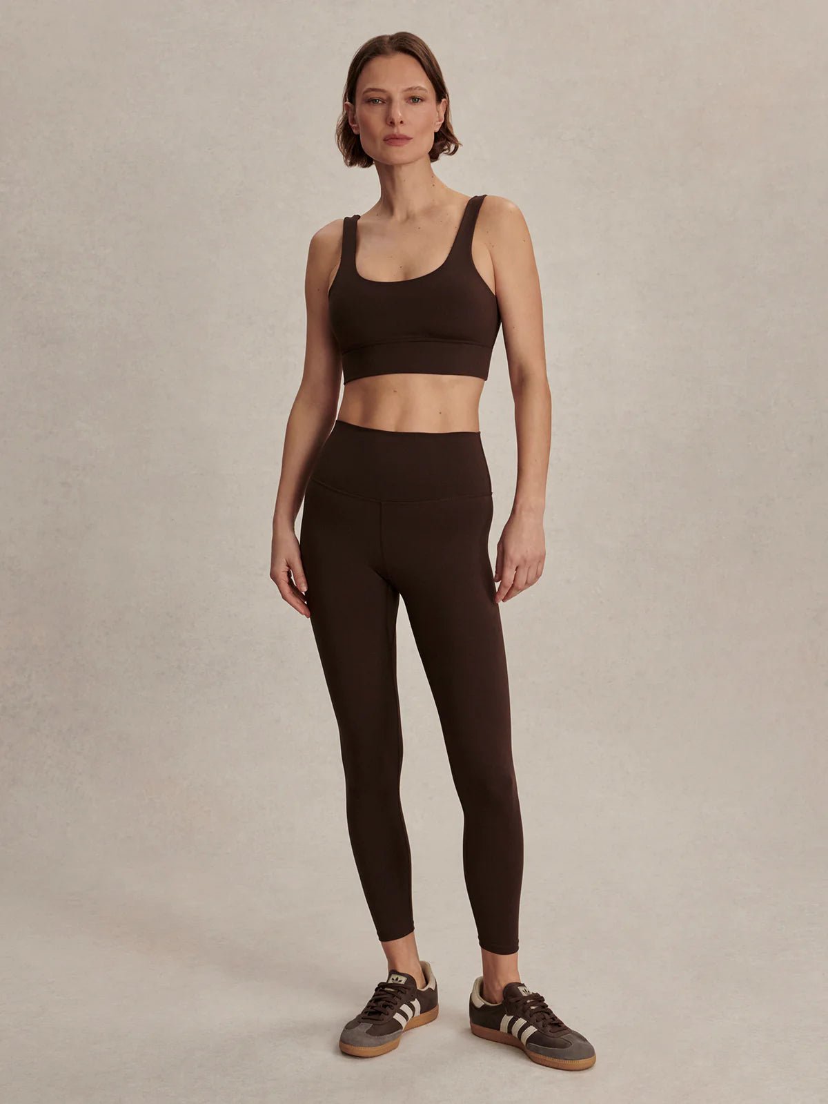 FreeSoft High Waisted Leggings in Coffee Bean | Varley | Evolve Fit Wear