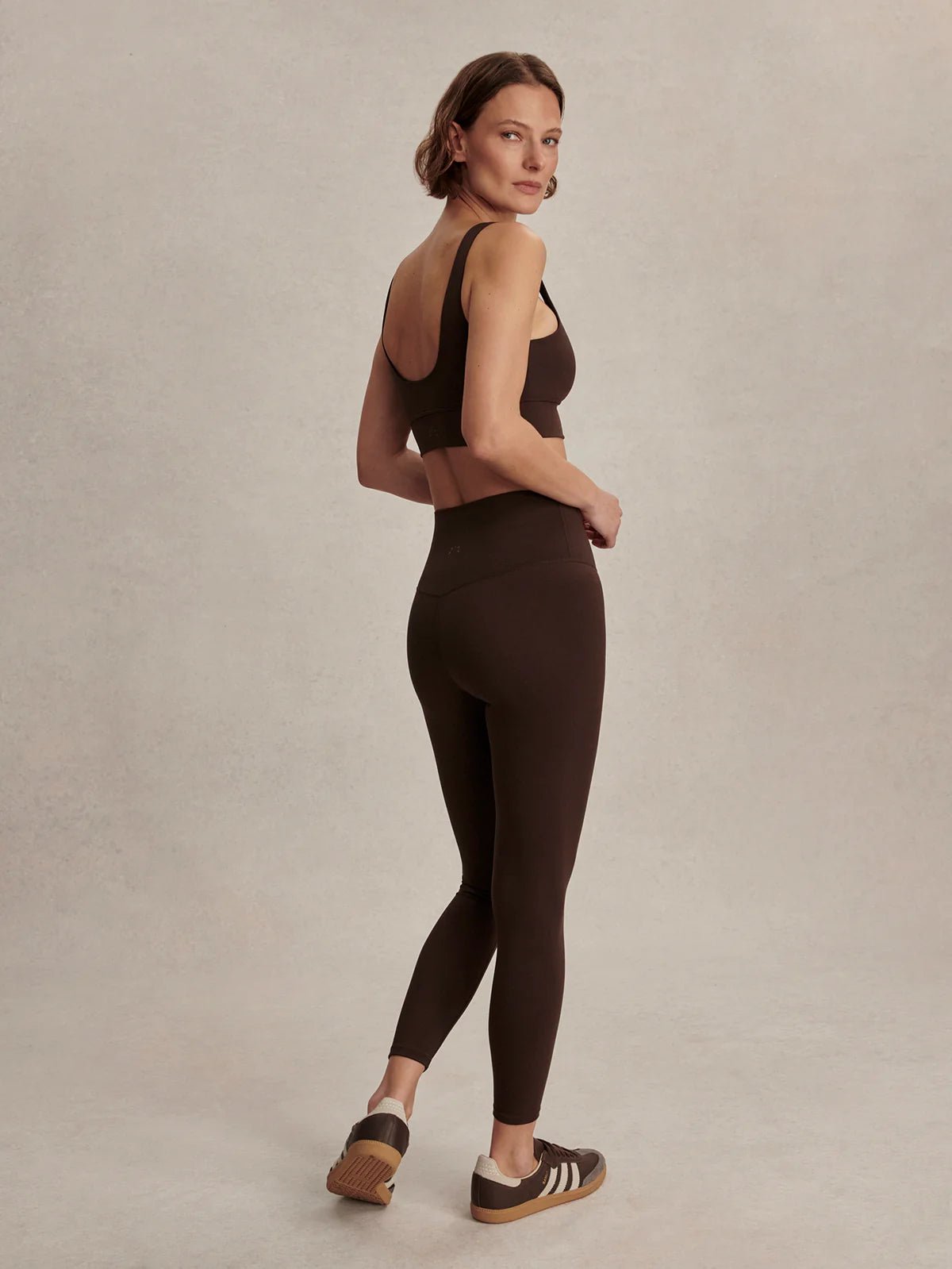 FreeSoft High Waisted Leggings in Coffee Bean | Varley | Evolve Fit Wear