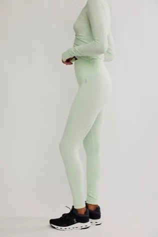 Good Karma Crop 7/8 Yoga Leggings - Cactus | Free People Movement | Evolve Fit Wear