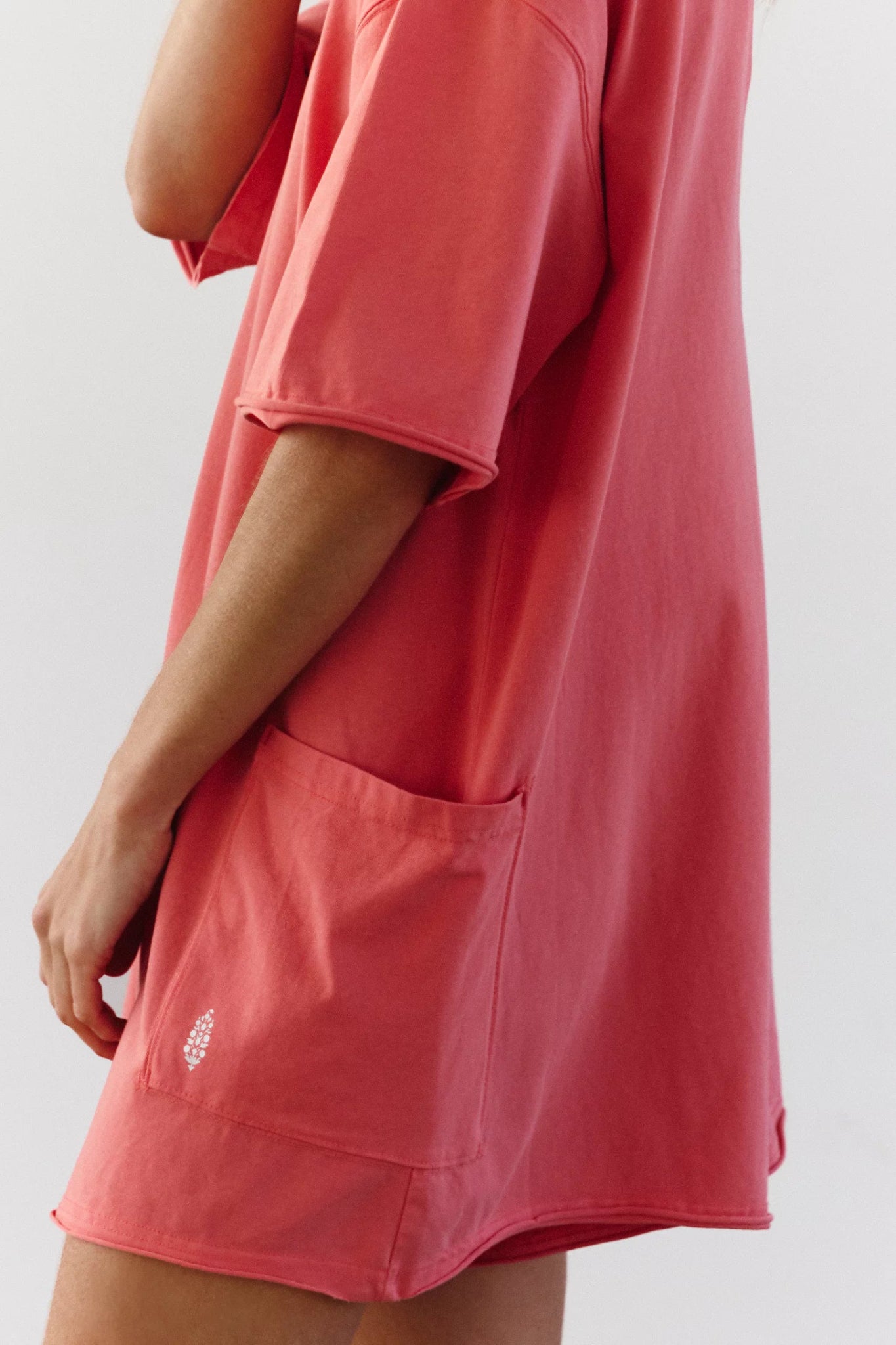 Hot Shot Tee Romper - Hibiscus | Oversized Tee Shirt Onesie | Free People Movement | Evolve Fit Wear