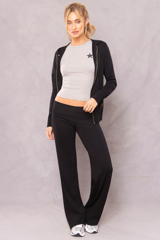 Roll Down Sweatpants - Classic True Black