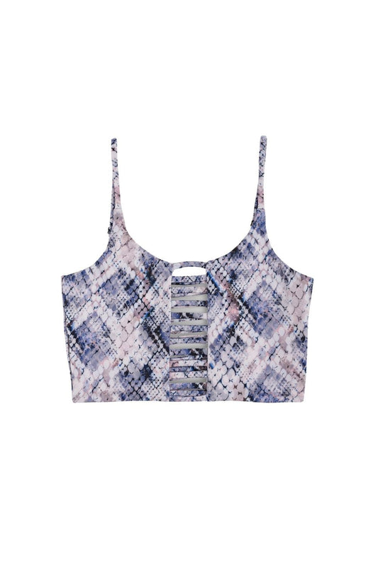 Klara Yoga Top in Python print | Vagabond Goods | Evolve Fit Wear