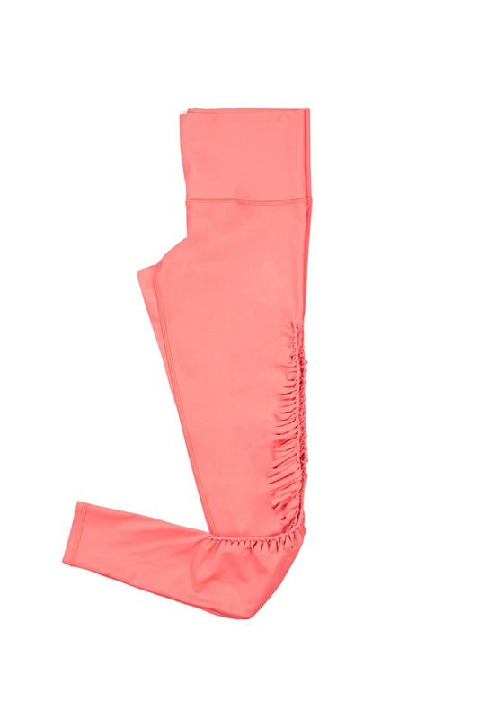 Lavina Yoga Legging in Hot Coral | Vagabond Goods | Evolve Fit Wear