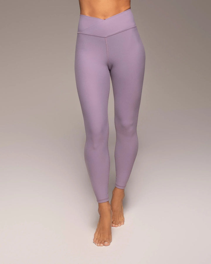 Michi Ray 7/8 Performance Leggings - Lavender - Front View