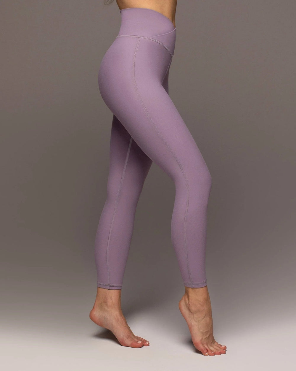 Michi Ray 7/8 Performance Leggings - Lavender - Side View