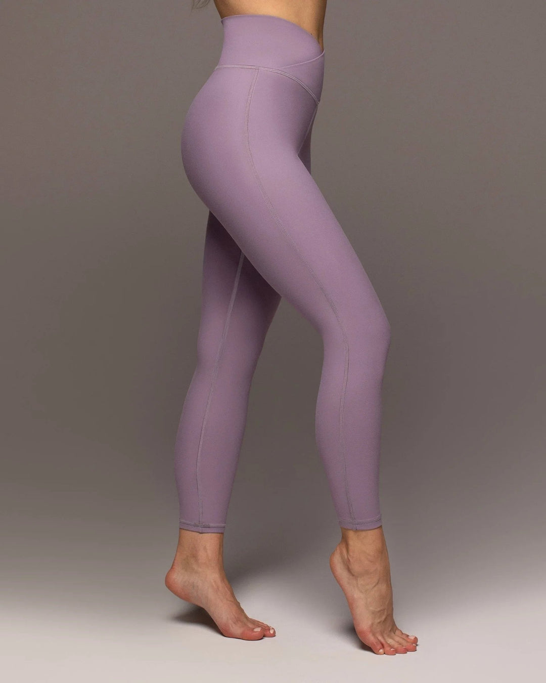 Michi Ray 7/8 Performance Leggings - Lavender - Side View