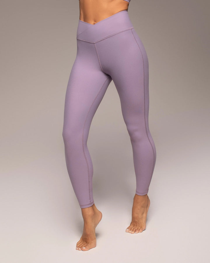 Michi Ray 7/8 Performance Leggings - Lavender - Side View