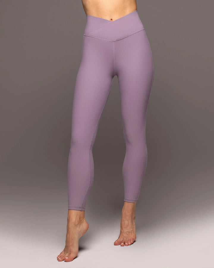 Michi Ray 7/8 Performance Leggings - Lavender - Front View