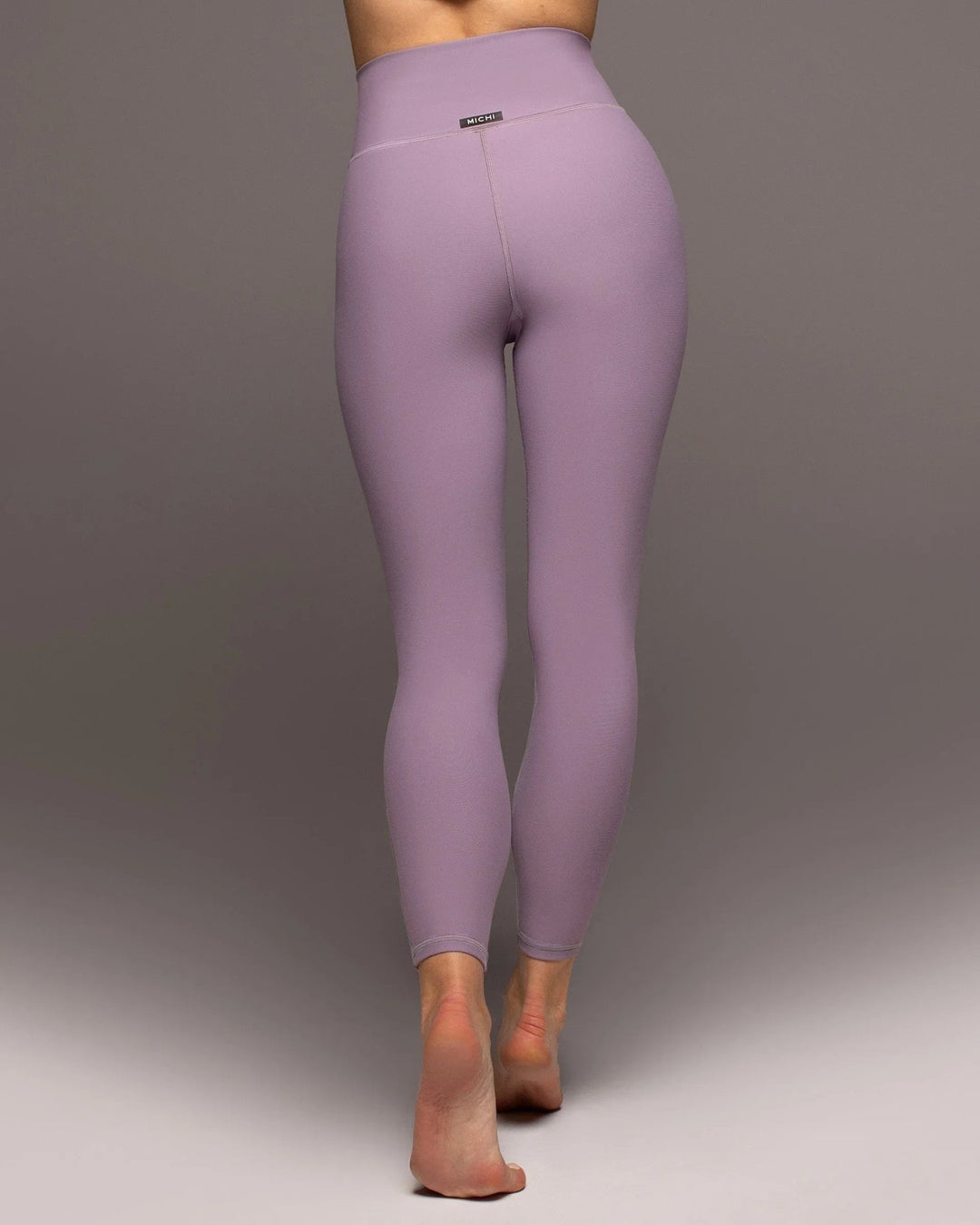 Michi Ray 7/8 Performance Leggings - Lavender - Back View