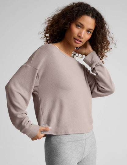 Let Loose Pullover - Oatmeal | Ultra Soft | Beyond Yoga | Evolve Fit Wear
