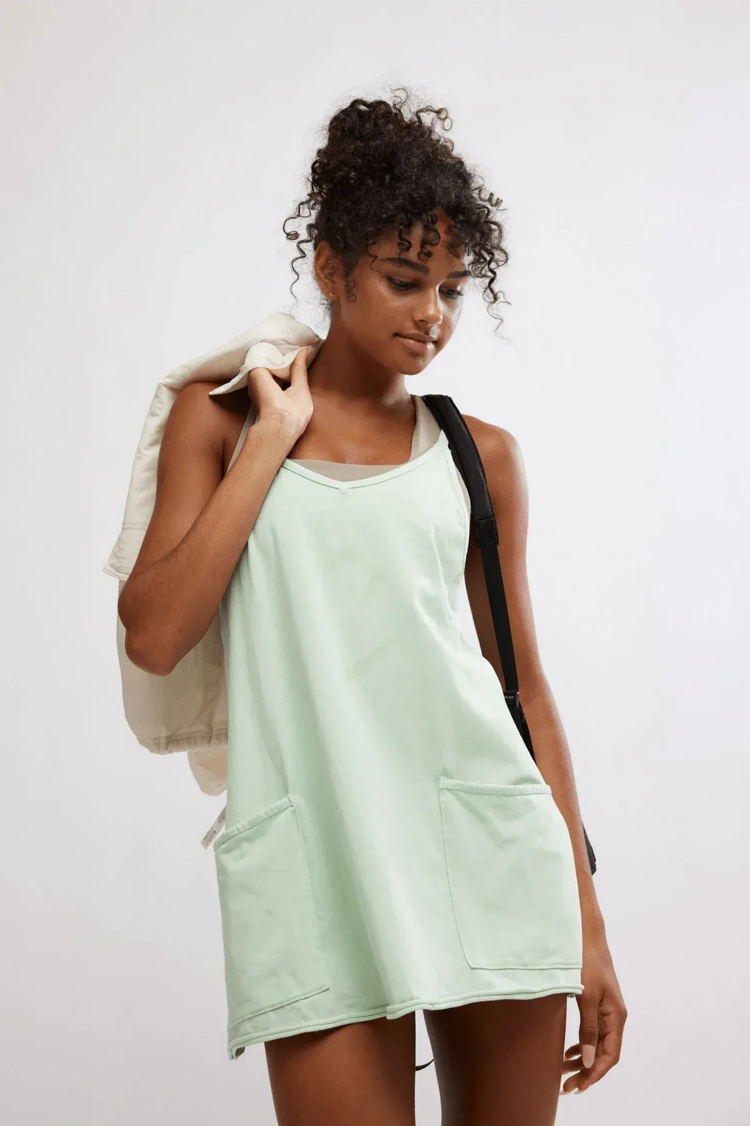 free people hot shot mini dress Movement Fitness Hub Shop and oversized patch pockets Hot Shot Mini Dress Free