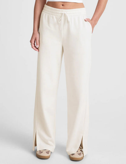 Luxefleece Wide Leg Pants - Fresh Snow | Ultra Soft | Beyond Yoga | Evolve Fit Wear