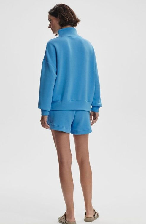 Varley Hawley Half Zip Sweat in Withered Rose | Evolve Fit