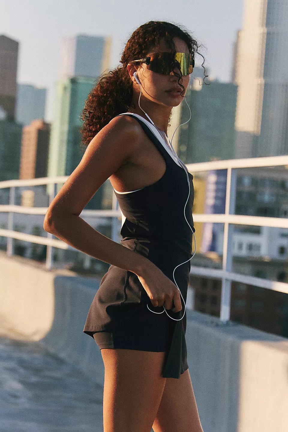 Never Better Tennis Mini Dress - True Black | Free People Movement | Evolve Fit Wear