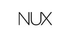 Nux logo in black on a white background