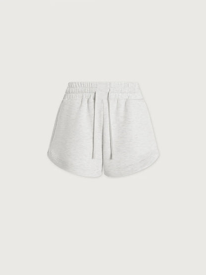 Ollie High Rise Shorts For Activewear - Ivory Marl | Varley | Evolve Fit Wear
