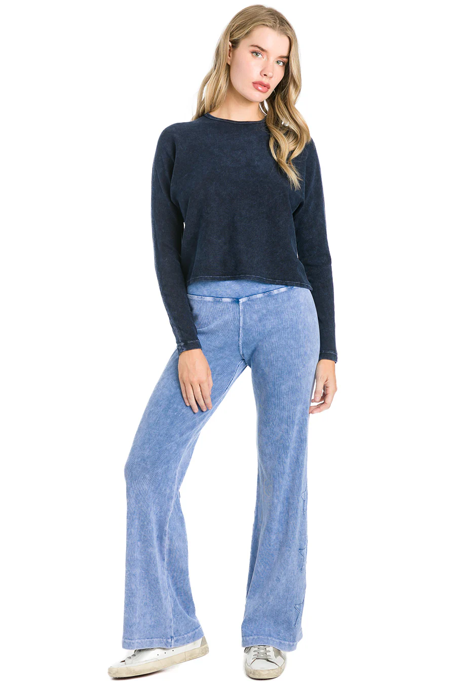 raw edge star sweatpants - mineral light blue | evolve fit wear