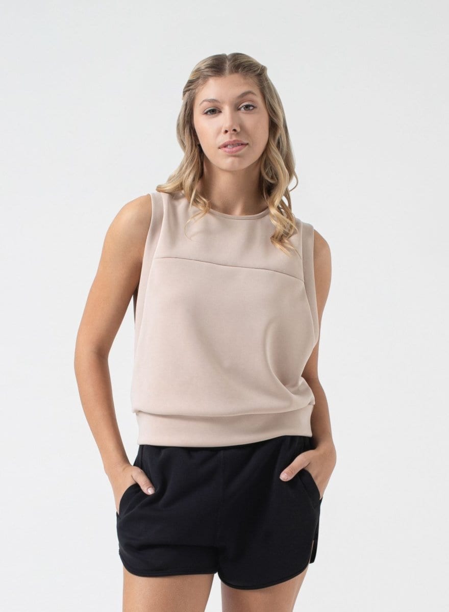 Sleek Vest T0529:T0529-Sand-XS - NUX