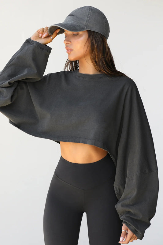 Slouchy Crop Long Sleeve | Joah Brown | Evolve Fit Wear
