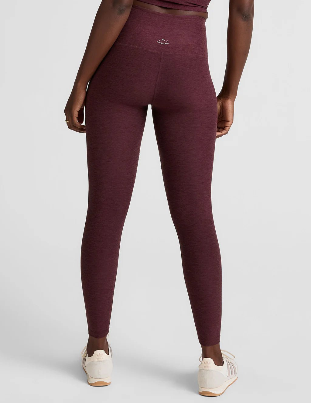 Spacedye Caught in the Midi High Waisted Leggings - Midnight Burgundy Heather | Beyond Yoga | Evolve Fit Wear