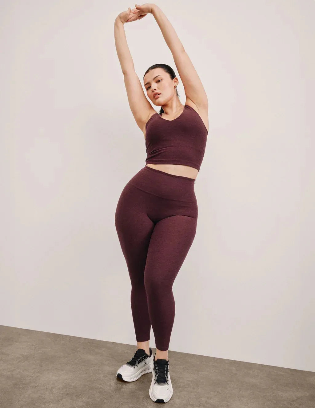 spacedye-caught-in-the-midi-high-waisted-leggings-midnight-burgundy-heather-beyond-yoga-evolve-fit-wear-5558451 - Evolve Fit Wear - spacedye-caught-in-the-midi-high-waisted-leggings-midnight-burgundy-heather-beyond-yoga-evolve-fit-wear-5558451