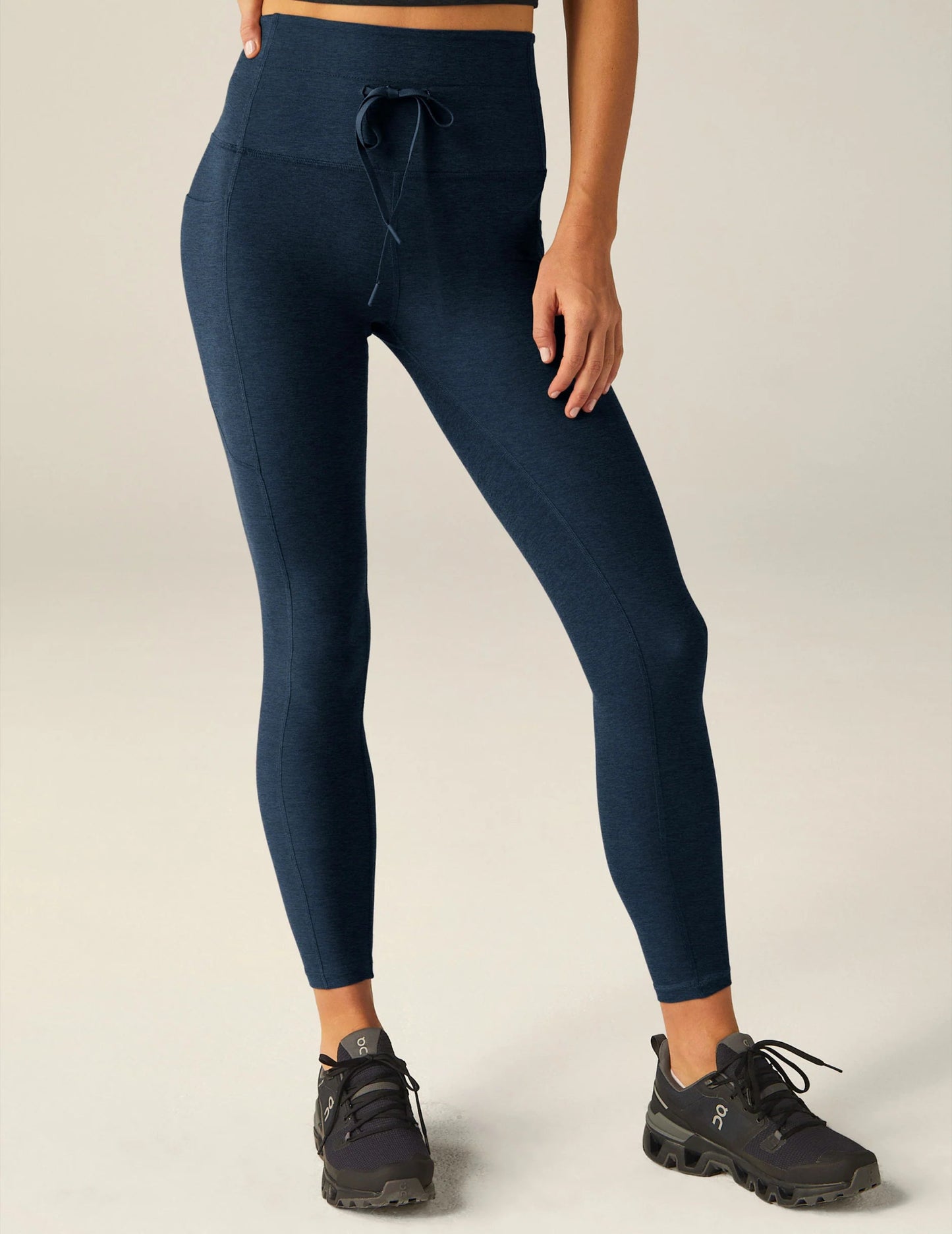 Spacedye Go Pocket Midi Leggings - Nocturnal Navy | Beyond Yoga | Evolve Fit Wear