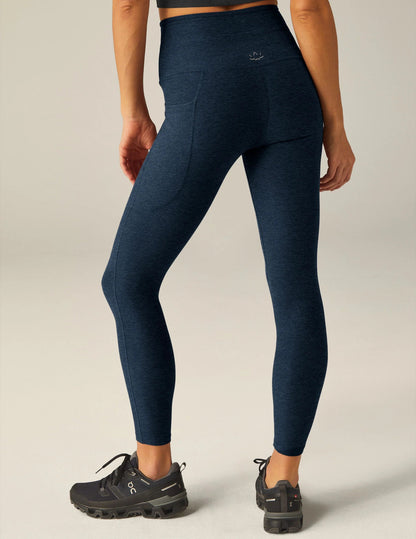 Spacedye Go Pocket Midi Leggings - Nocturnal Navy | Beyond Yoga | Evolve Fit Wear