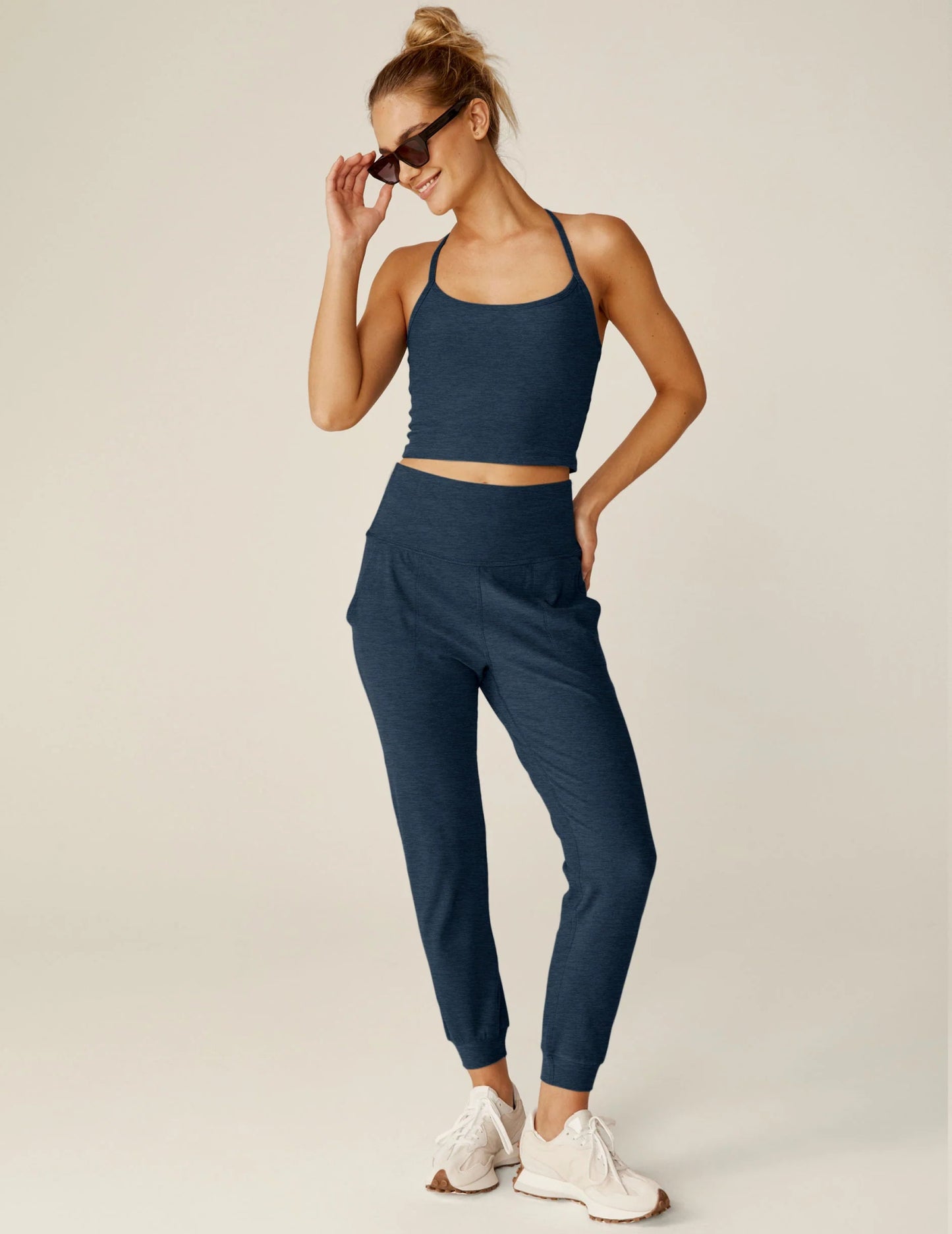 Spacedye Midi Joggers - Nocturnal Navy | Relaxed Sweatpants | Beyond Yoga | Evolve Fit Wear