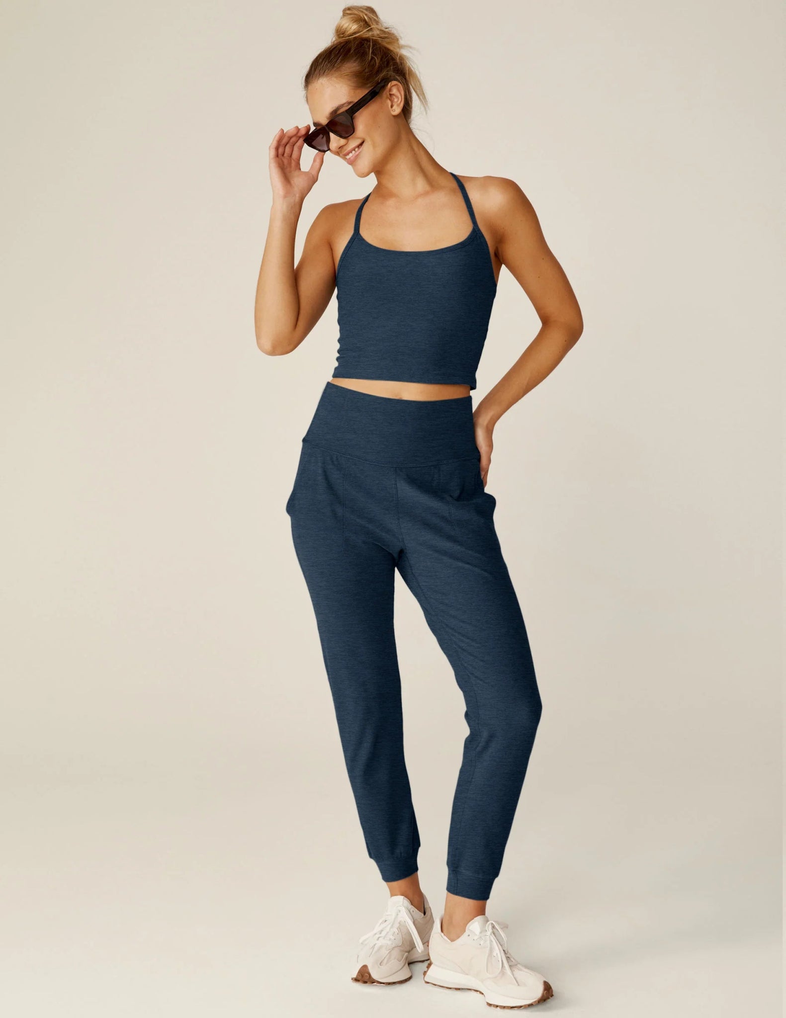 Spacedye Midi Joggers - Nocturnal Navy | Relaxed Sweatpants | Beyond Yoga | Evolve Fit Wear