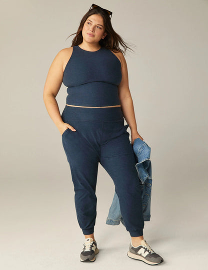 Spacedye Midi Joggers - Nocturnal Navy | Relaxed Sweatpants | Beyond Yoga | Evolve Fit Wear