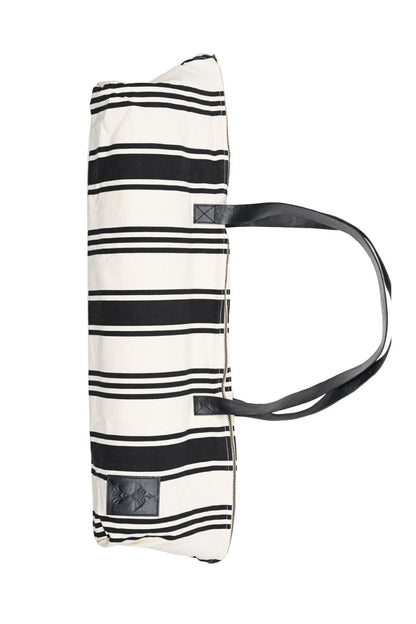 St Tropez Yoga Mat Tote - Black Stripe | Vagabond Goods | Evolve Fit Wear