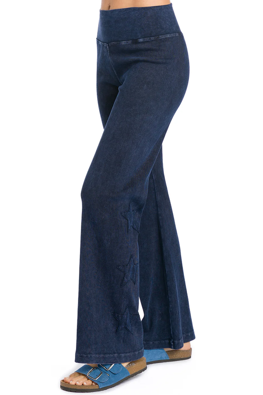 Raw Edge Star Sweatpants - Mineral Navy