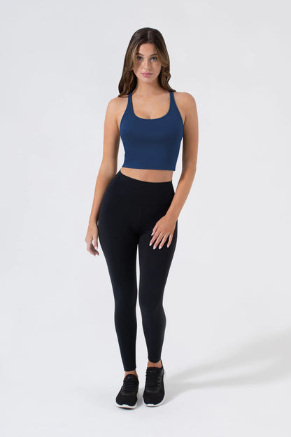 Sustainable Willow Cami: Y - Back Shelf Bra & Removable Cups | NUX | Evolve Fit Wear